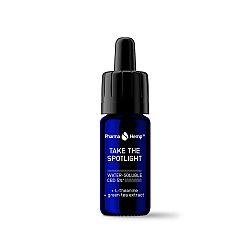 PharmaHemp Take The Spotlight vo vode rozpustné 5% CBD 10 ml + extrakt L-theaninu a zeleného čaje