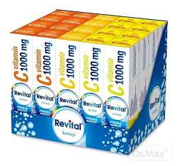 Revital effervescent MIX BOX Vitamín C 1000 mg tbl eff 5 príchutí x 4 1 set