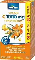 Revital PREMIUM VITAMIN C 1000 mg S RAKYTNÍKOM s postupným uvoľňovaním 120 tabliet