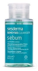 Sesderma Sensyses Cleanser Sebum odličovač make-upu pre mastnú pleť Nanotech 200 ml