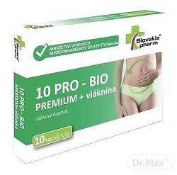 Slovakiapharm 10 Pro-Bio + vláknina 10 kapsúl