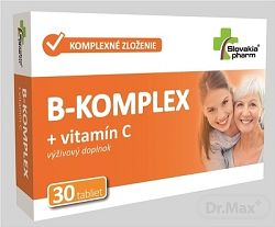 Slovakiapharm B-KOMPLEX + vitamín C 30 tabliet