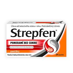 Strepfen s pomarančovou príchuťou bez cukru pas.ord.24 x 8,75 mg