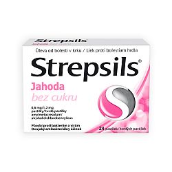 Strepsils Jahoda bez cukru