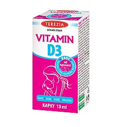 Terezia Vitamin D3 Baby od 1.měsíce 400 IU 10 ml