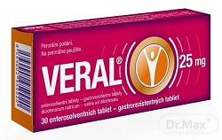 Veral 25 mg tbl.ent.30 x 25 mg