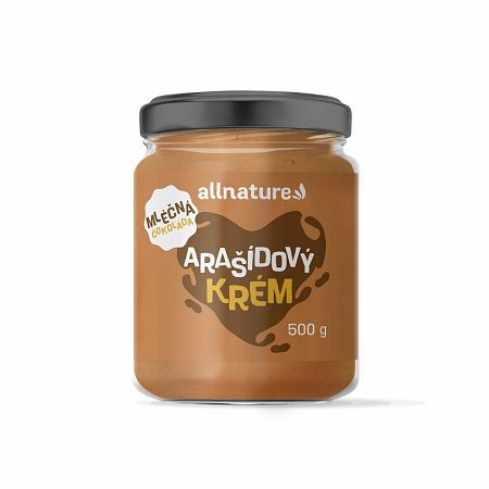 Allnature Arašidový Krém s mliečnou čokoládou 500g