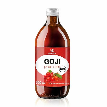 Allnature Goji Kustovnice čínská 100% Bio šťáva 0,5 l