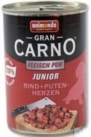 Animonda Gran Carno Junior hovädzie & morčacie srdcia 400 g