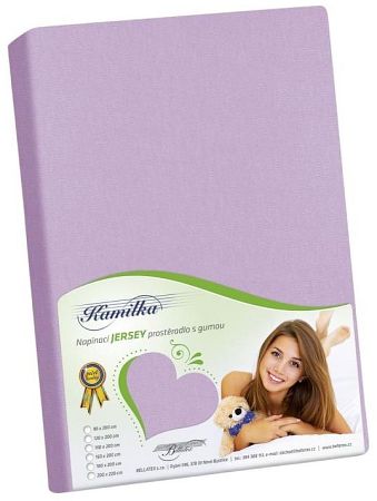 Bellatex jersey prestieradlo Kamilka fialová 120x200