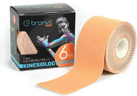 BronVit Sport Kinesio Tape classic béžová 5cm x 6m