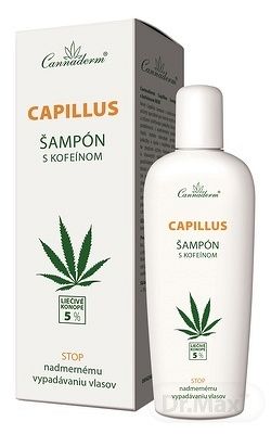 Cannaderm Capillus šampón s kofeínom proti vypadávaniu vlasov 150 ml