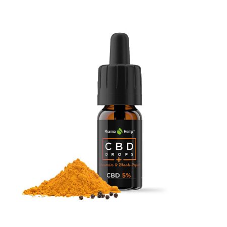 CBD Drops Curcumin & Black Peper 5%