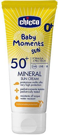 CHICCO Krém detský na opaľovanie s minerálmi SPF50+ 75ml, 0m+