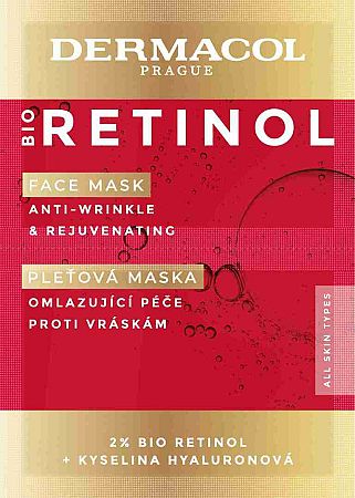 Dermacol Bio Retinol pleťová maska 2 x 8 ml