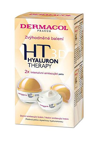 Dermacol Hyaluron Therapy 3D remodelačný denný krém 50 ml + remodelačný nočný krém 50 ml darčeková sada