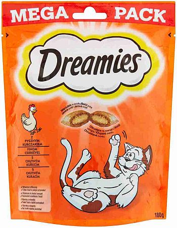 Dreamies S vynikajúcim kuracím mäsom 180 g