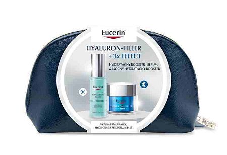 EUCERIN Hyaluron-Filler + 3x Effect Booster Sérum 30 ml + nočný krém 50 ml Darčekové balenie