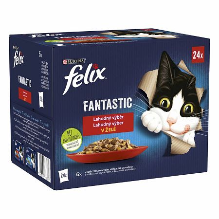 FELIX Fantastic lahodný výber v želé 24 x 85 g