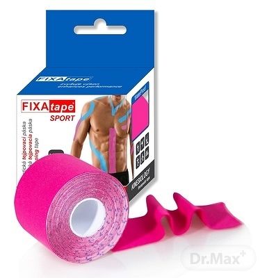 FIXAtape Sport Standard Kinesiology elastická tejpovacia páska ružová 5cm x 5m