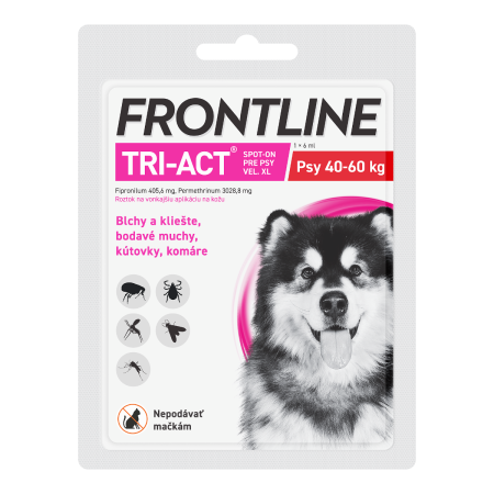 Frontline Tri-Act Spot-on dog XL 40-60 kg 1 x 6 ml