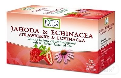 Fytopharma Ovocno bylinný čaj Jahoda + Echinacea 20 x 2 g