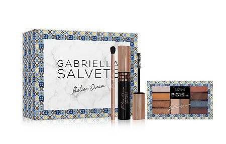 Gabriella Salvete Italian Dream 12 ml odstín Black řasenka Italian Dream Volume Mascara 12 ml + paletka očních stínů Italian Dream Big Face Palette 20 g + štětec na oční stíny darčeková sada