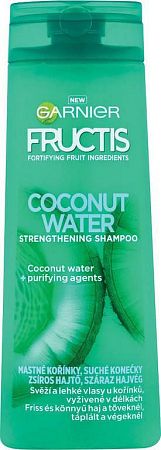 Garnier Coconut Water Strength ening Shampoo na mastné korienky 400 ml