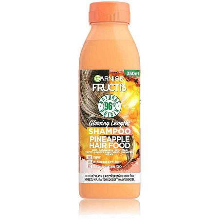 Garnier Fructis Hair Food Pineapple rozjasňujúci šampón na dlhé vlasy, 350 ml