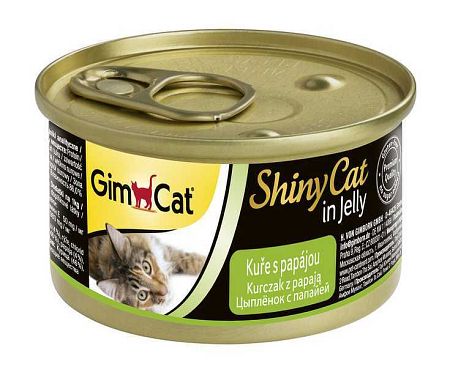 Gimpet Shiny Cat kuře papaja 2 x 70 g