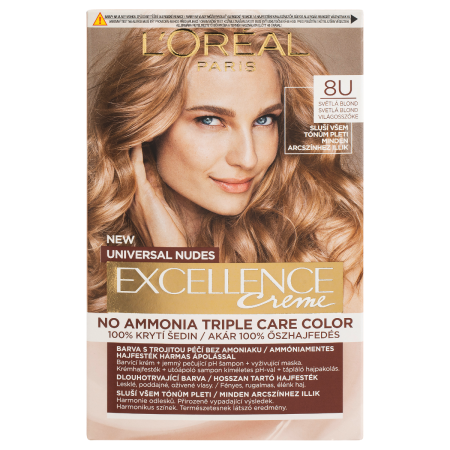 L´Oréal Excellence Creme Triple Protection 8U Light Blonde 48 ml