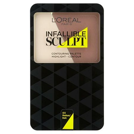 L'Oréal Paris Infaillible Sculpt Contouring Palette dekoratívna kazeta 03 Medium/Dark 10 g