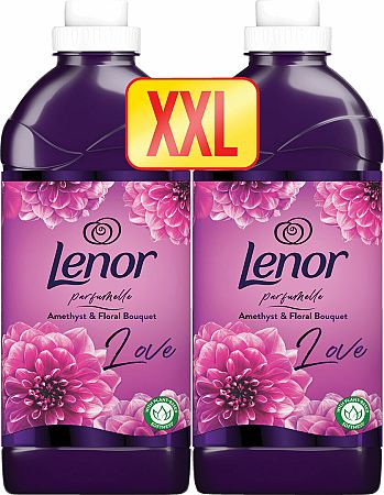 Lenor Aviváž 2x925ml, 74 praní Floral Bouquet&Note of Musk