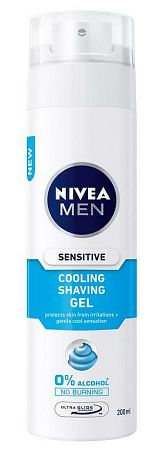 Nivea Men Sensitive Cooling gél na holenie 200 ml