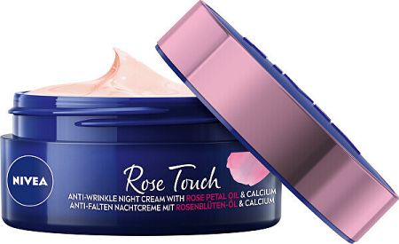 Nivea Rose Touch Anti wrinkle noční krém proti vráskám 50 ml