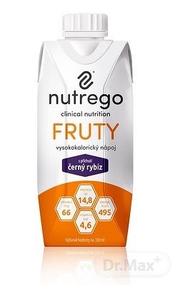 Nutrego FRUTY s príchuťou čierna ríbezľa 12 x 330 ml