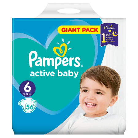 Pampers Active Baby 56 6 ks