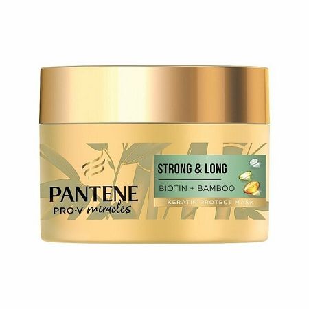 Pantene Strong & Long Bambus a Biotin maska 160 ml