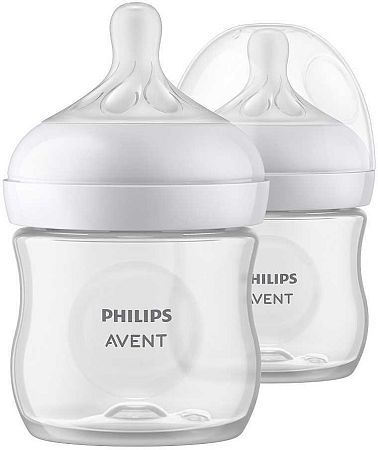 Philips Avent Natural Response 0m+ dojčenská fľaša 2x125 ml + 1m+ dojčenská fľaša 2x260 ml + Ultrasoft cumlík 1 ks + kefa na čistenie 1 ks