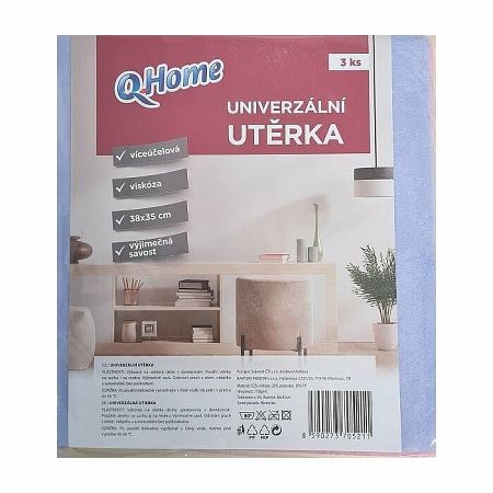 Q Home univerzálna utierka 38x35 3ks/Fol