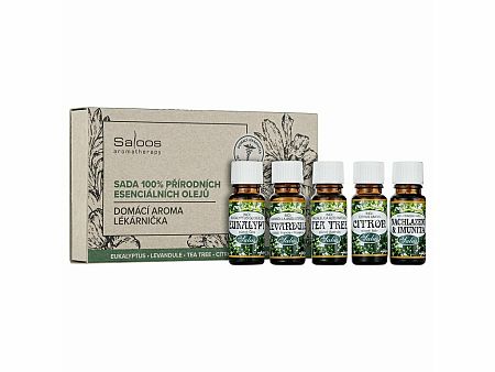 Saloos Esenciální oleje Domácí aroma lékárnička 5 x 10 ml