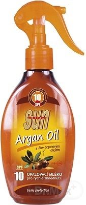 SunVital Argan Oil opaľovacie mlieko SPF10 200 ml