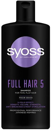 Syoss Full Hair 5 šampón pre jemné vlasy 440 ml