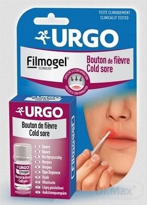 URGO Herpes filmogel tekutý filmotvorný gél na ošetrenie herpesu na perách 3 ml