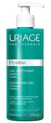 Uriage Čistiaci gél pre zmiešanú a mastnú pleť Hyséac Cleasing Gel 500 ml