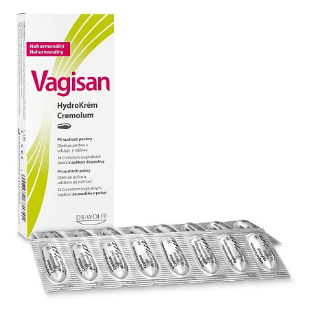 Vagisan HydroKrém Cremolum vaginálne čapíky 16 ks