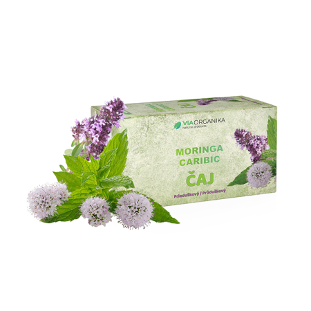 VIA ORGANIKA Moringa caribic ČAJ PRIEDUŠKOVÝ 20 x 1,5 g