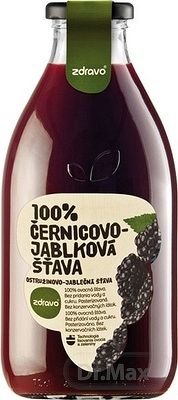 Zdravo 100% černica a jablko 0,75 l